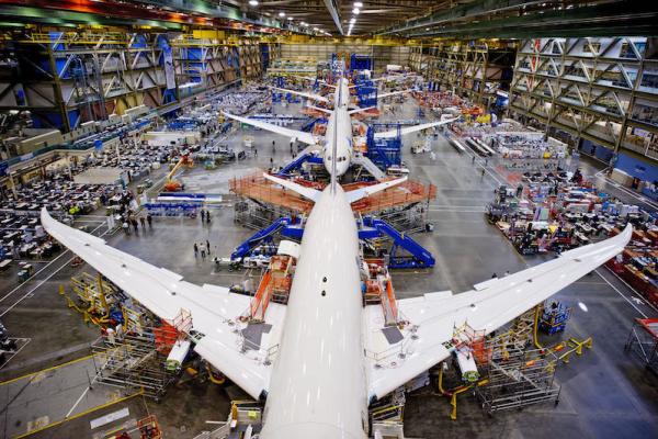 Safety culture within a 787 production line