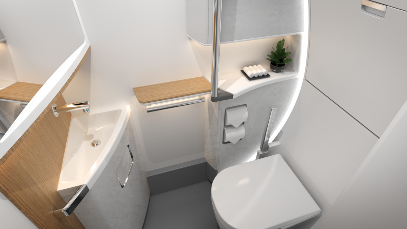 ST Engineering: aircraft lavatory, disabled passengers