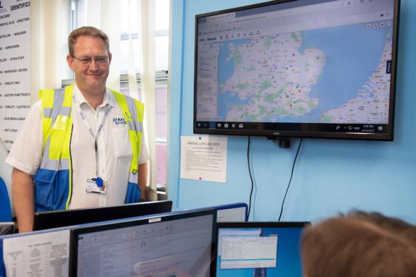 Nick Finbow sales director PML with tracking TV