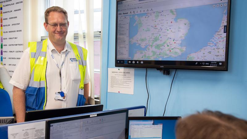 Nick Finbow sales director PML with tracking TV