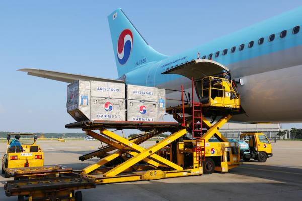Korean Air A330 used as freighter