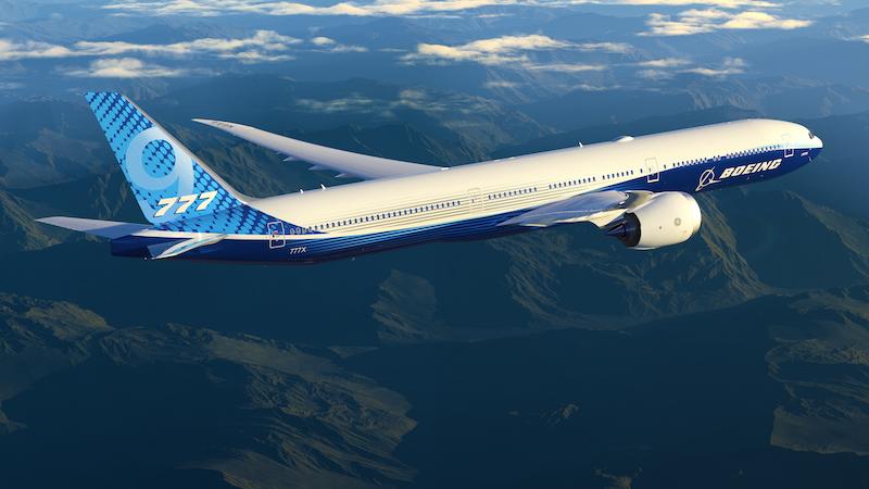 Boeing 777x aircraft