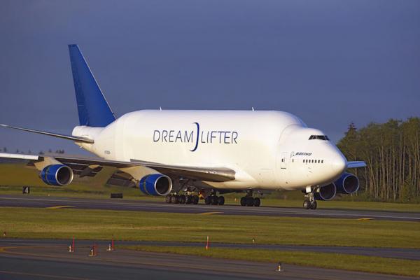 Boeing Dreamlifter and 787 Body Sections arrival in Everett, Boeing staff cuts