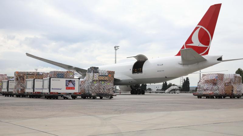 Turkish Cargo transport candidate Covid-19 vaccine