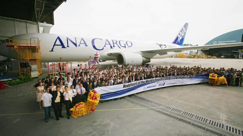 ANA 767-BCF Converted Freighter Redelivery Ceremony
