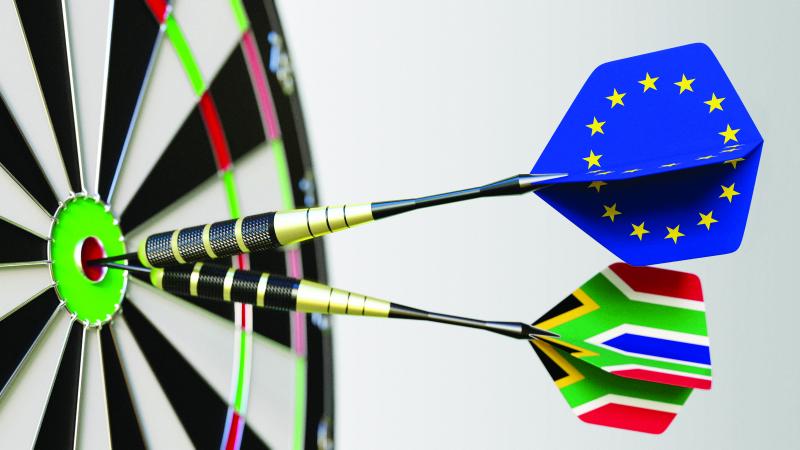 Trade lanes Europe Africa