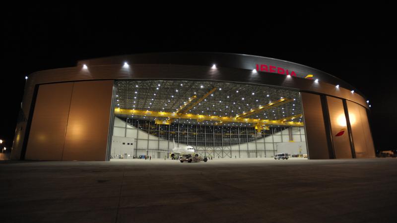 Iberia Maintenance hangar at Barcelona-El Prat